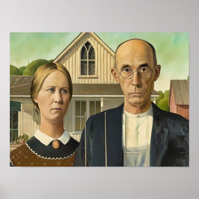 Amerikanischer Gothic Poster (Vorne)