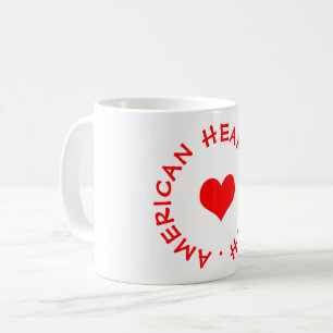 Amerikanischer Herz-Monat Kaffeetasse