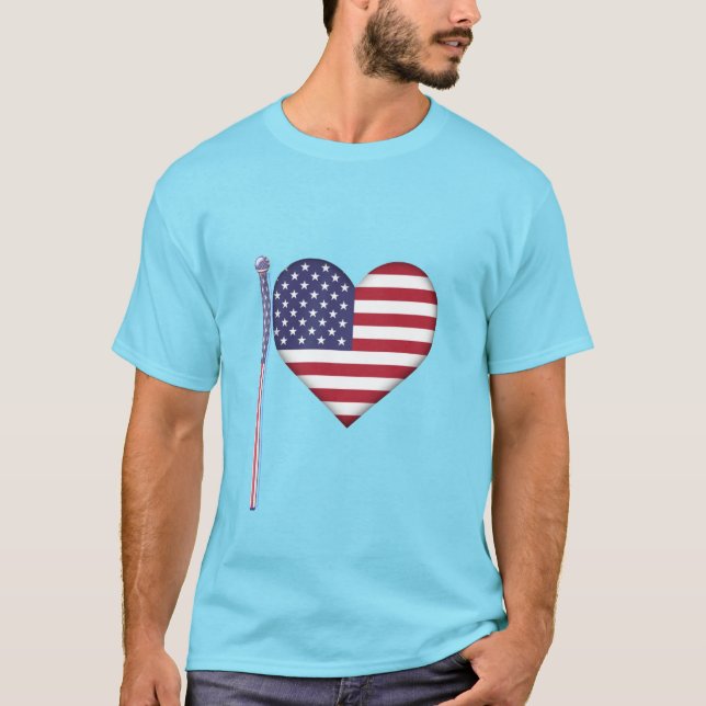 Amerikanischer Herzstift. T-Shirt (Vorderseite)