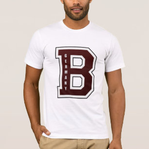 Amerikanischer Highschool Berlins Uni-Buchstabe T-Shirt