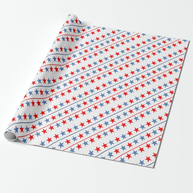 amerikanischer Hintergrund Geschenkpapier (Ungerollt)