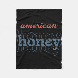 Amerikanischer Honig, 4. Juli Amerikanische Famili Fleecedecke