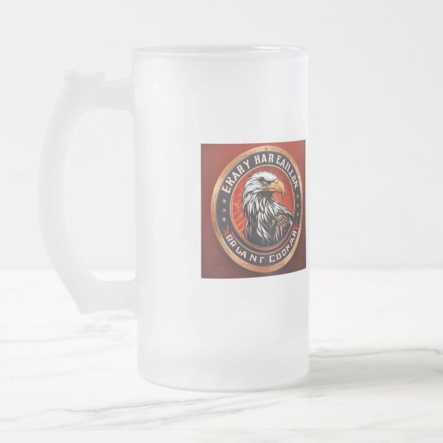 Amerikanischer Horst Mattglas Bierglas (Links)