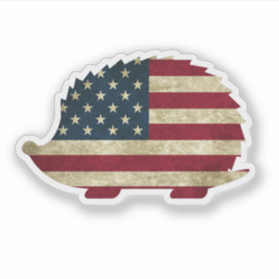 Amerikanischer Igel Aufkleber