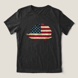 Amerikanischer Igel Tri-Blend Shirt