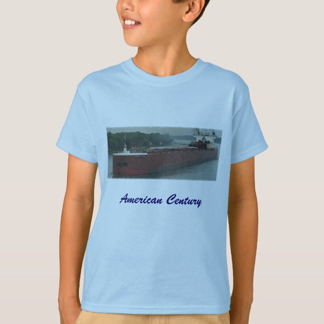 Amerikanischer Jahrhundert-Great Lakes Schiffs-T - T-Shirt (Vorderseite)