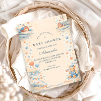 Amerikanischer Junge Rot Weiß Blau Baby Shower