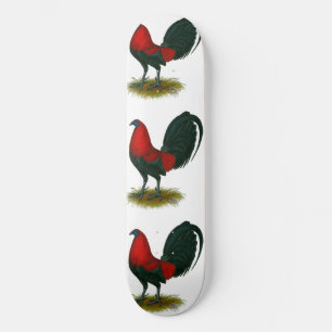 Amerikanischer Kampfhahn:  Braunrot Skateboard