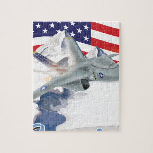 Amerikanischer Kampfjet Puzzle