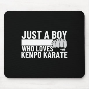 Amerikanischer Kenpo Nur Ein Junge Der Kenpo Karat Mousepad