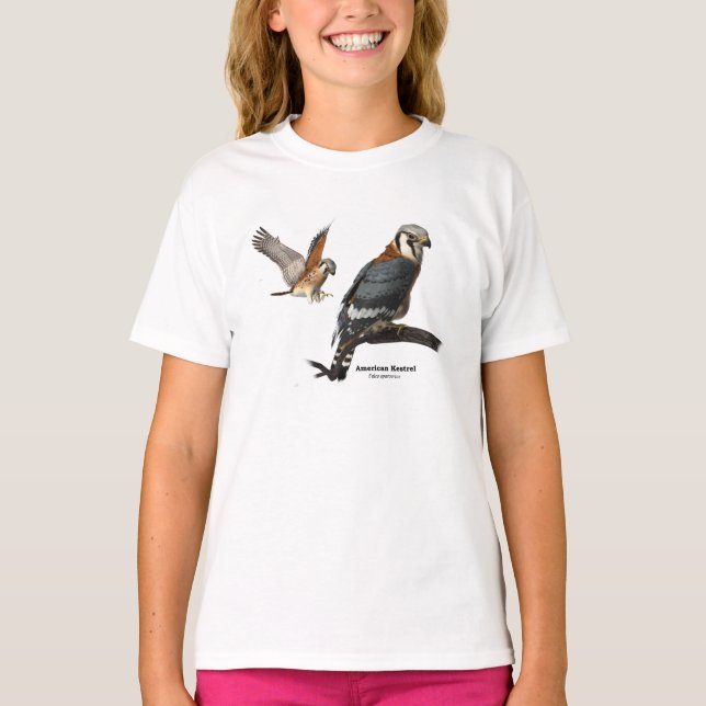 Amerikanischer Kestrel-T - Shirt (Vorderseite)