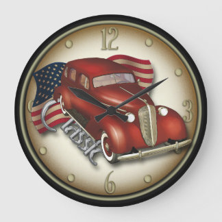 Amerikanischer Klassiker-Autowanduhr Große Wanduhr
