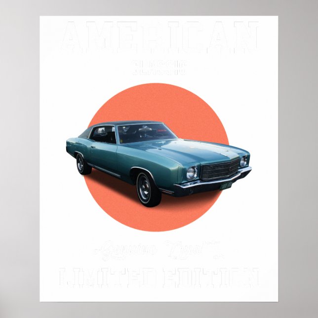 amerikanischer Klassiker echte Qualität limitierte Poster (Vorne)