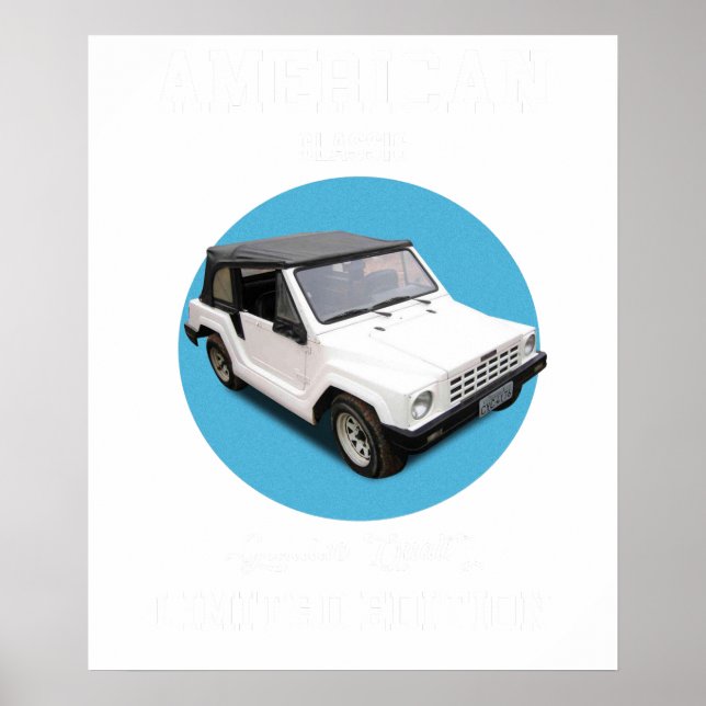 amerikanischer Klassiker echte Qualität limitierte Poster (Vorne)
