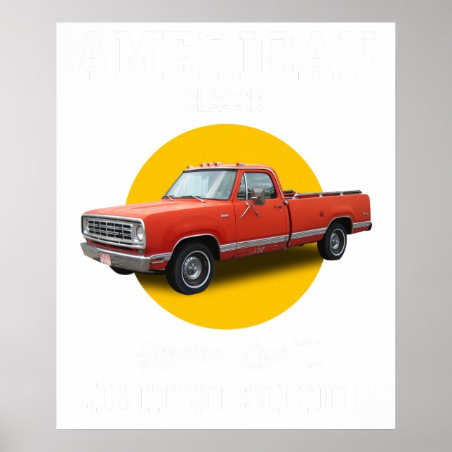 amerikanischer Klassiker echte Qualität limitierte Poster (Vorne)