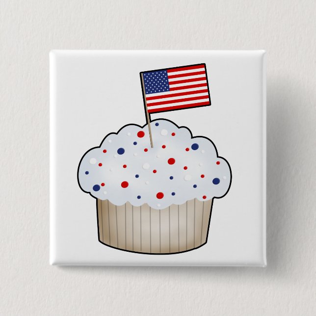 Amerikanischer kleiner Kuchen Button (Vorderseite)
