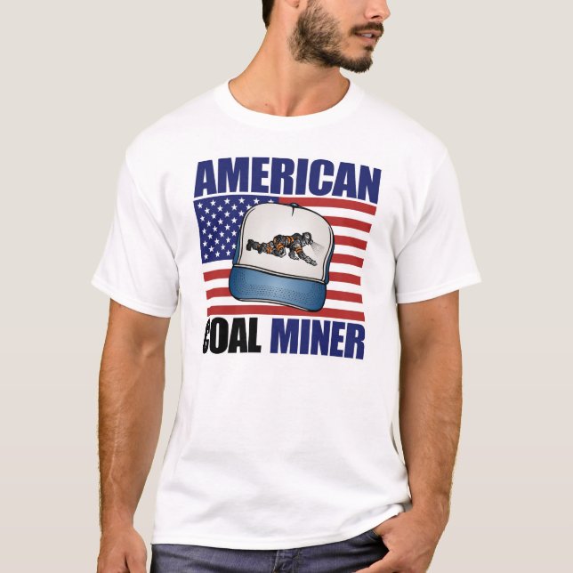 AMERIKANISCHER KOHLEN-BERGMANN T-Shirt (Vorderseite)