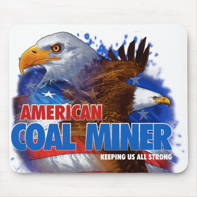AMERIKANISCHER KOHLENBERGARBEITER MOUSEPAD (Vorne)