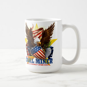 AMERIKANISCHER KOHLENBERGARBEITER TASSE