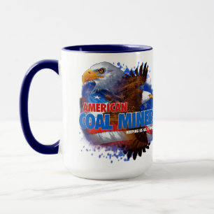 AMERIKANISCHER KOHLENBERGARBEITER TASSE