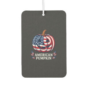 Amerikanischer Kürbis Halloween USA-Flagge Sterne  Autolufterfrischer