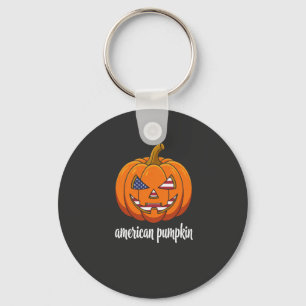 Amerikanischer Kürbis Patrioten Halloween Jack O L Schlüsselanhänger