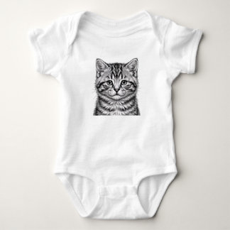 Amerikanischer Kurzhaar-Kitten-Babyausstattung Baby Strampler