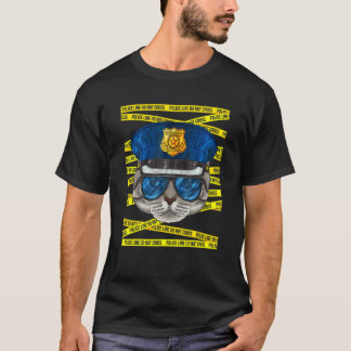 Amerikanischer Kurzhaar-Polizist Polizist Poli T-Shirt
