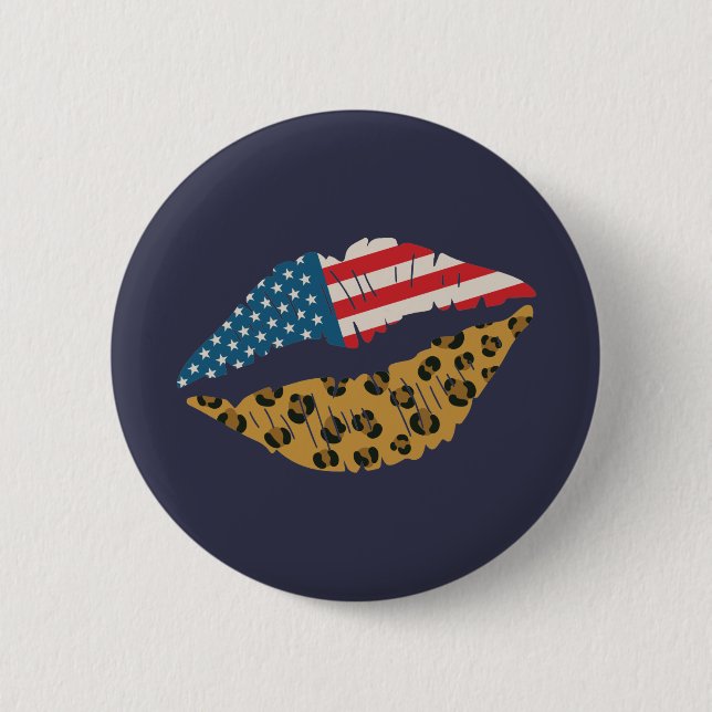 Amerikanischer Kuss Button (Vorderseite)
