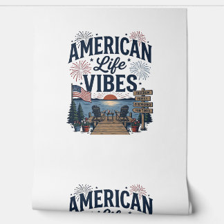 Amerikanischer Lebensstil Vibes Patriotischer See  Tapete