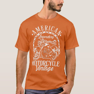 Amerikanischer legendärer Motorrad-Vintage-Biker-M T-Shirt