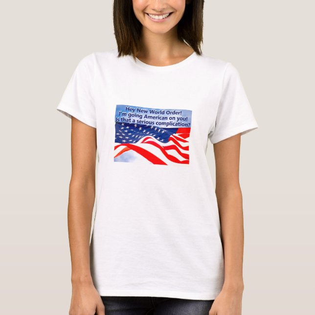 Amerikanischer (leichter) T - Shirt (Vorderseite)