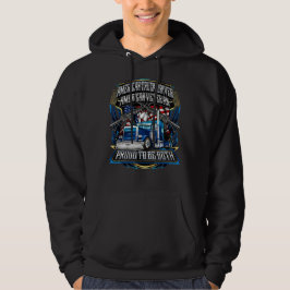 Amerikanischer LKW-Fahrer, amerikanischer Veteran Hoodie