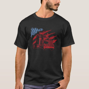 Amerikanischer LKW-Fahrer US Trucker Semi Truck T-Shirt