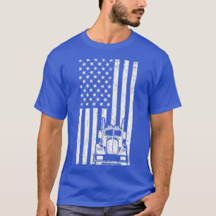 AMERIKANISCHER LKW FLAG LKW Big Rig LKW T-Shirt