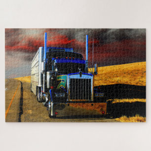 Amerikanischer LKW Sattelzug Puzzle