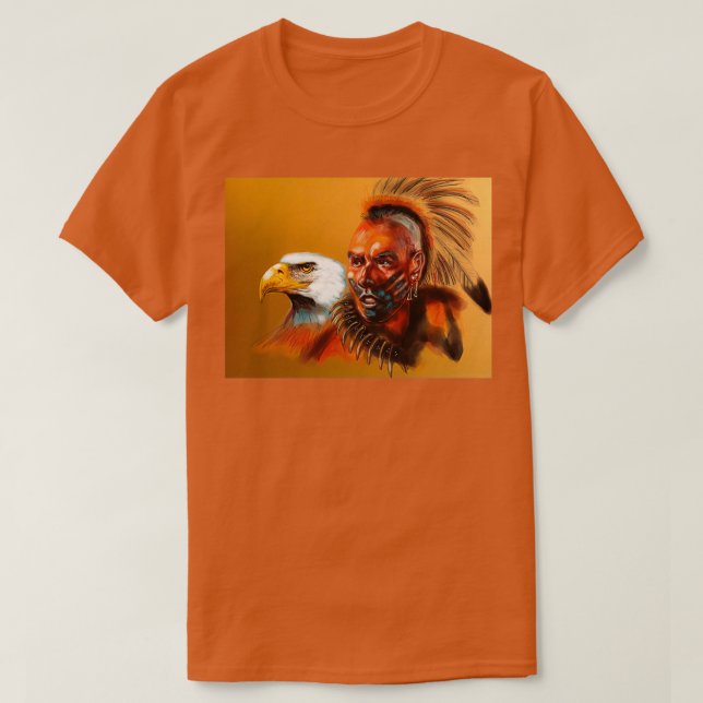 amerikanischer Magua Long T-Shirt (Design vorne)