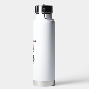 Amerikanischer Mama Patriotischer Bär Patchwork Ve Trinkflasche