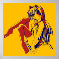 Amerikanischer Manga Neko Catgirl Kawaii Anime