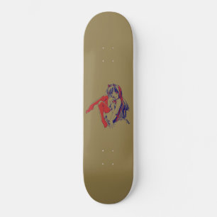 Amerikanischer Manga Neko Catgirl Kawaii Anime Skateboard