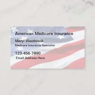 Amerikanischer Medicare-Versicherungsspezialist Visitenkarte
