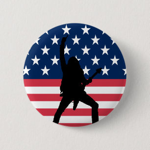 Amerikanischer Metallknopf Button