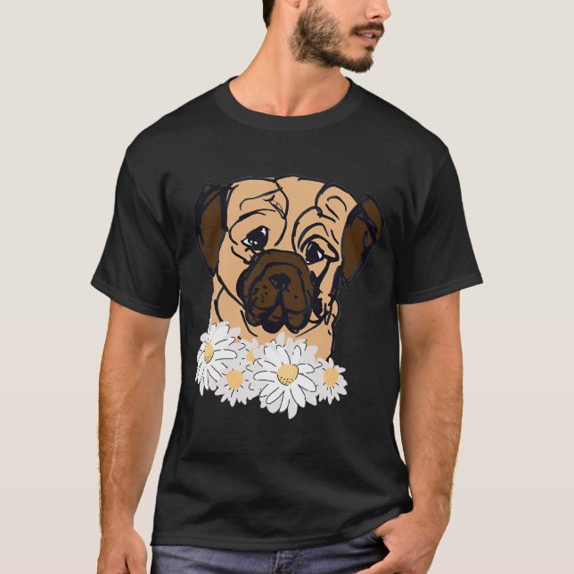 Amerikanischer Mops T-Shirt (Vorderseite)