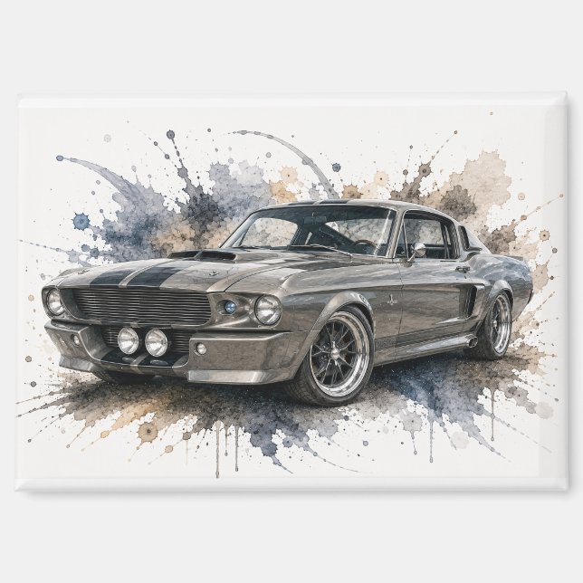 Amerikanischer Muscle-Car-Magnet Magnet (Vorderseite)