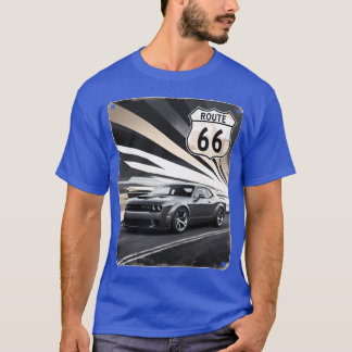 Amerikanischer Muscle Car Route 66 Hellcat Vintage T-Shirt