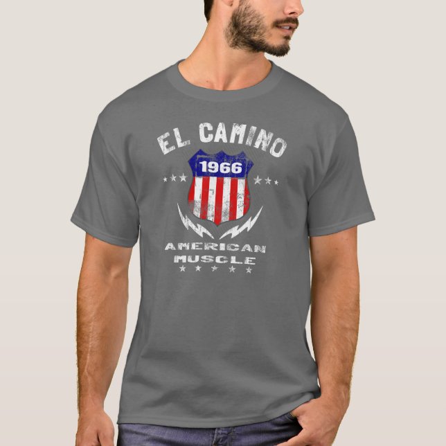 Amerikanischer Muskel 1966 EL Camino v3 T-Shirt (Vorderseite)