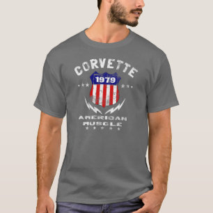 Amerikanischer Muskel 1979 Korvette v3 T-Shirt