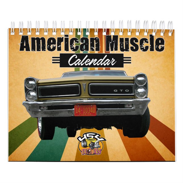 Amerikanischer Muskel-Auto-Kalender Kalender (Titelbild)