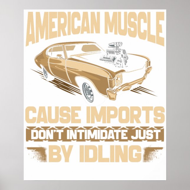 Amerikanischer Muskel Poster (Vorne)