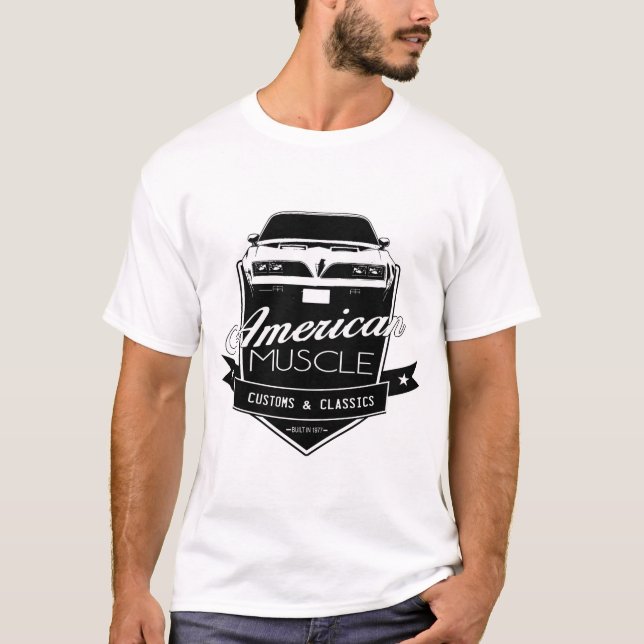 Amerikanischer Muskel-Transport morgens T-Shirt (Vorderseite)